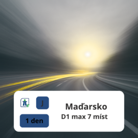 D1 | Max. 7 míst | 1 denní | Maďarsko