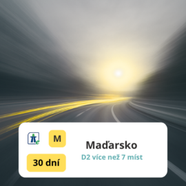 D2 | 7 míst a více | 30 denní | Maďarsko